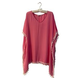 NWT  Adreamly pink Bikini coverup SzM resort vacation pool beach wear